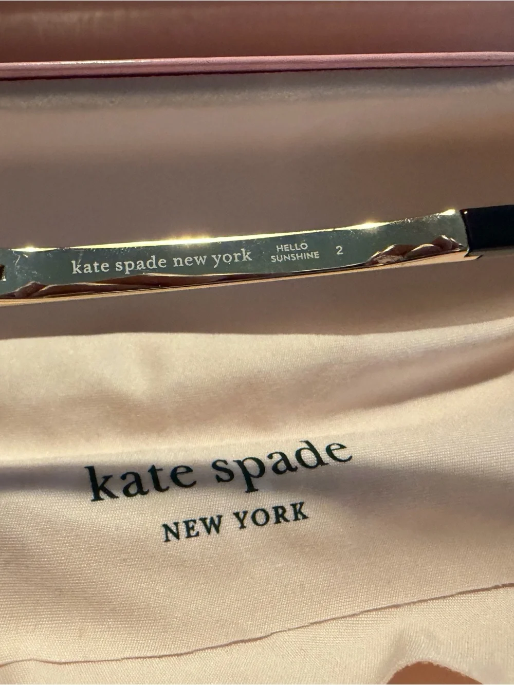 kate spade Cream and Black Tortoiseshell Oversized Sunglasses